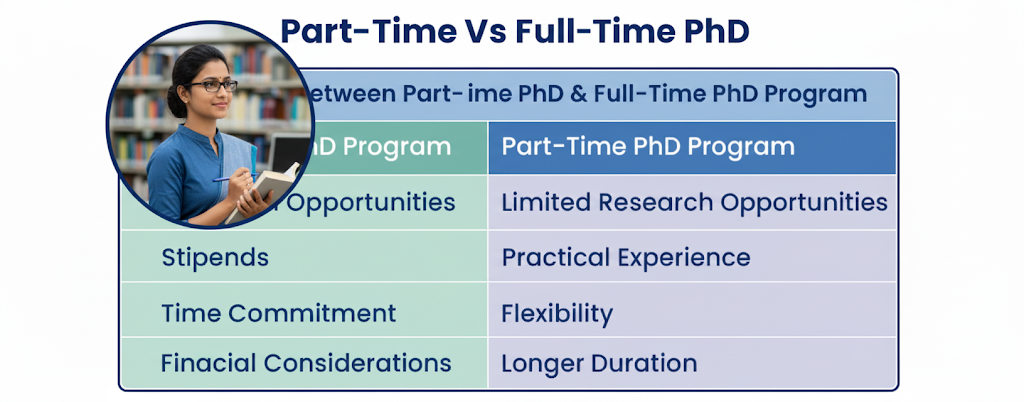 full time vs part time phd in psychology